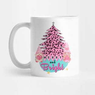 Gnomes Merry and Bright Midcentury Modern Christmas Tree Mug